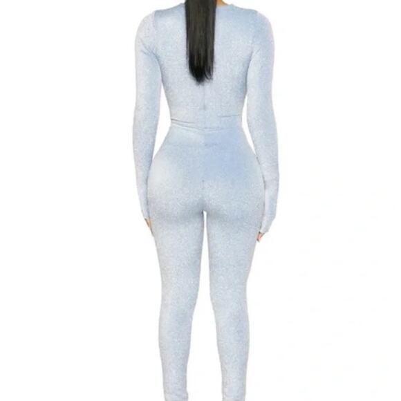 Naked Wardrobe Glow On Jumpsuit Blue Size X Large - Picture 11 of 11